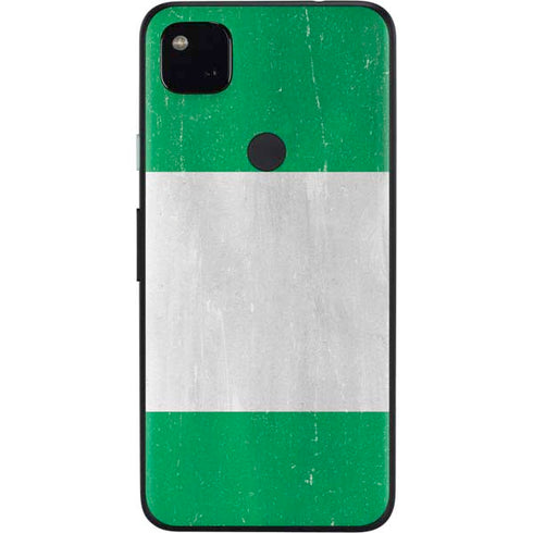 Nigeria Flag Distressed Google Pixel 4a Skin